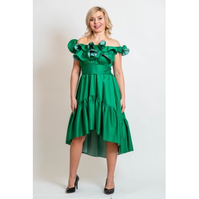 Sukienka Espana Gładka Zielona